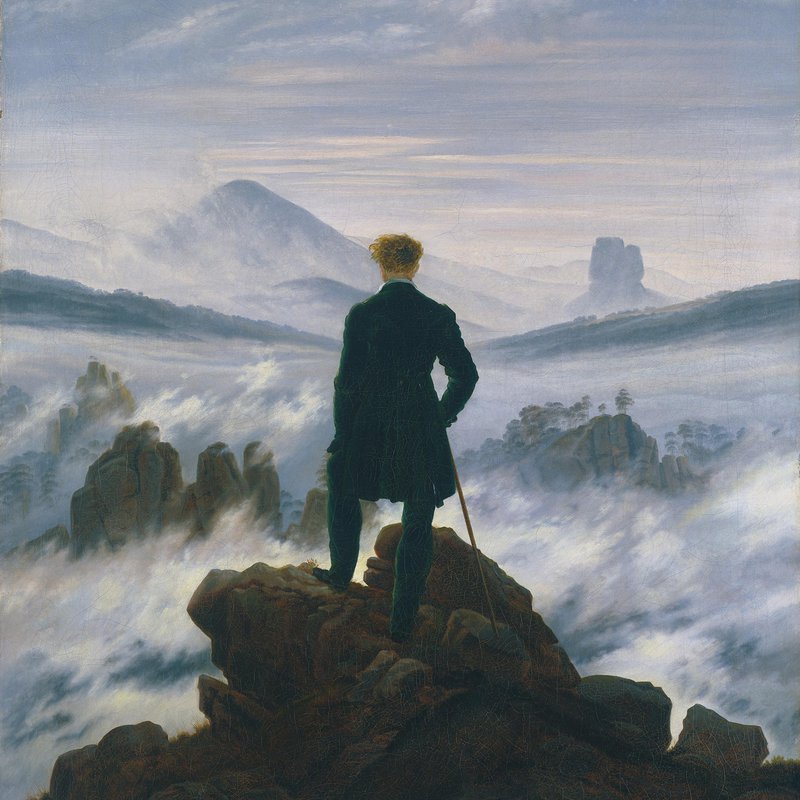 friedrich_uomo sul mare di nebbia